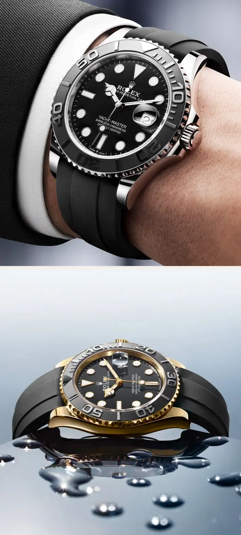 Rolex Yacht Master M226659 0002 Montre Portee Homme Yacht Master Rubber Black M226658 0001 2310jva 001 Portrait