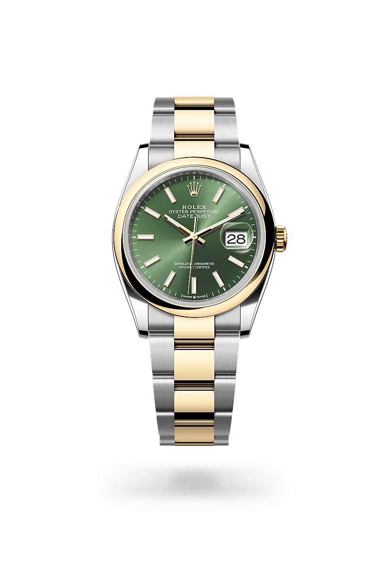 Rolex Datejust Oyster, 36 mm, Oystersteel and yellow gold
