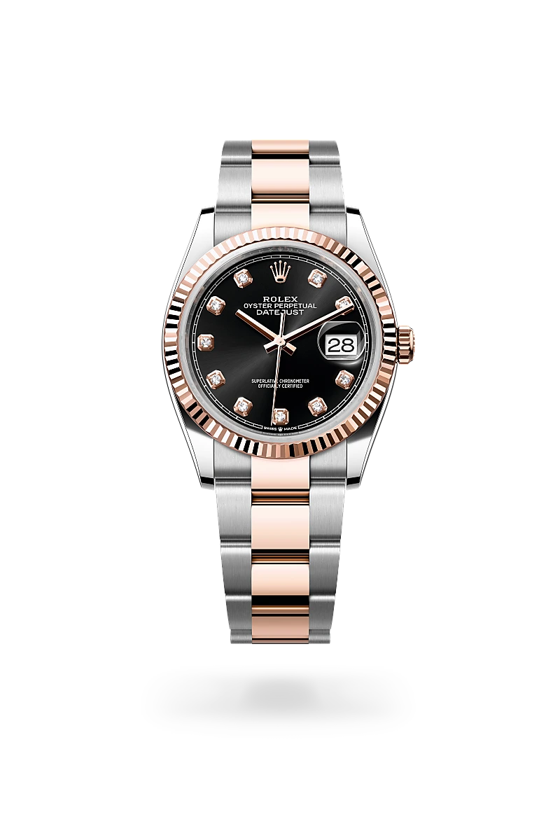 Rolex Datejust Oyster, 36 mm, Oystersteel and Everose gold