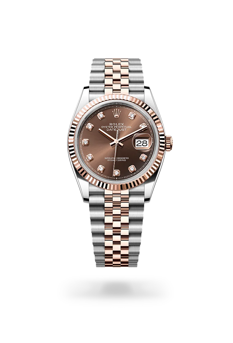 Rolex Datejust Oyster, 36 mm, Oystersteel and Everose gold