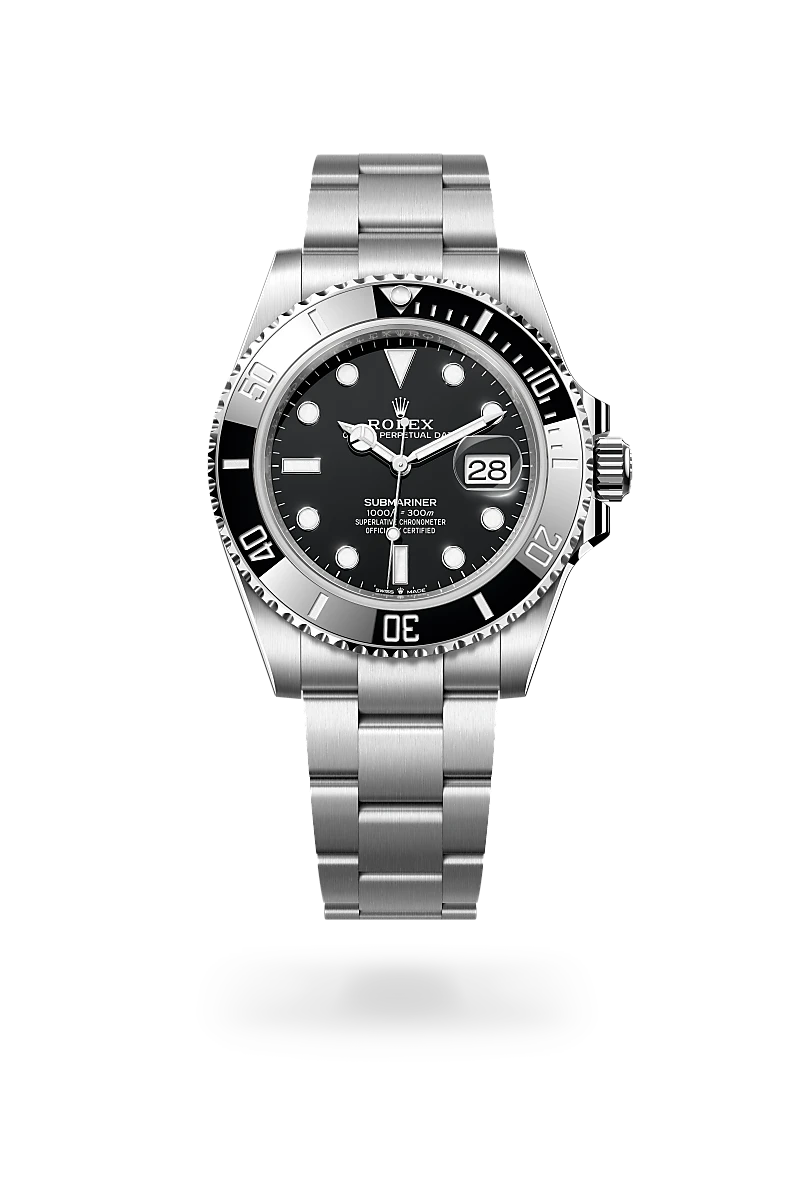 Rolex Submariner Oyster, 41 mm, acciaio Oystersteel