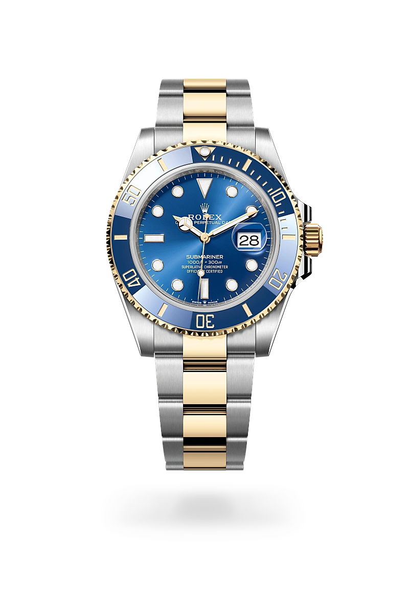 Rolex Submariner Oyster, 41 mm, acciaio Oystersteel e oro giallo