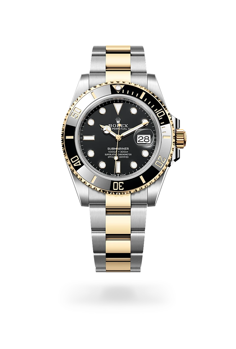 Rolex Submariner Oyster, 41 mm, acciaio Oystersteel e oro giallo