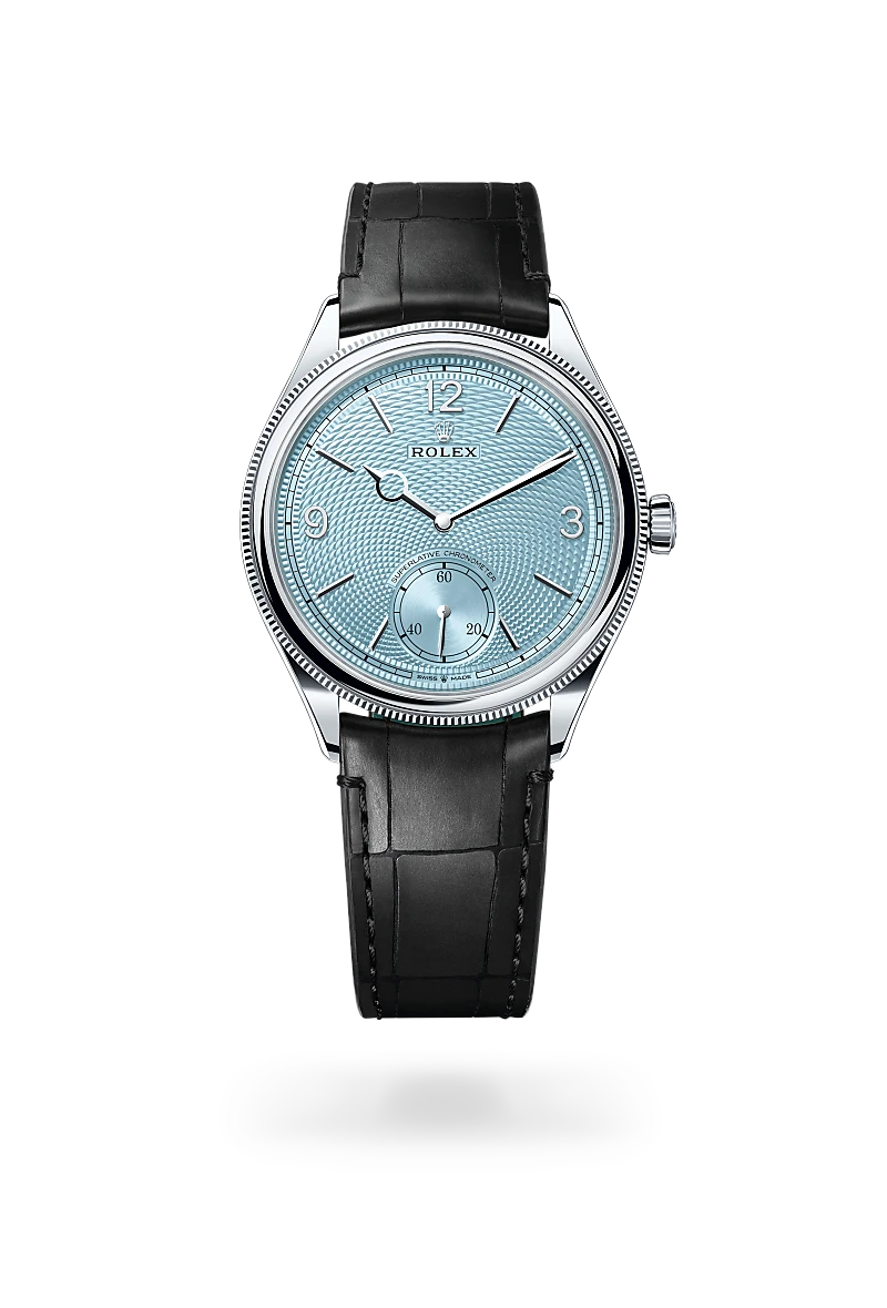 Rolex 1908 39 mm, platino, finitura lucida