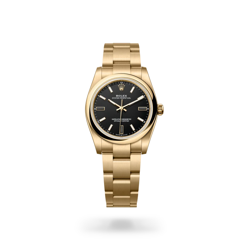 Rolex Oyster Perpetual Oyster, 34 mm, yellow gold