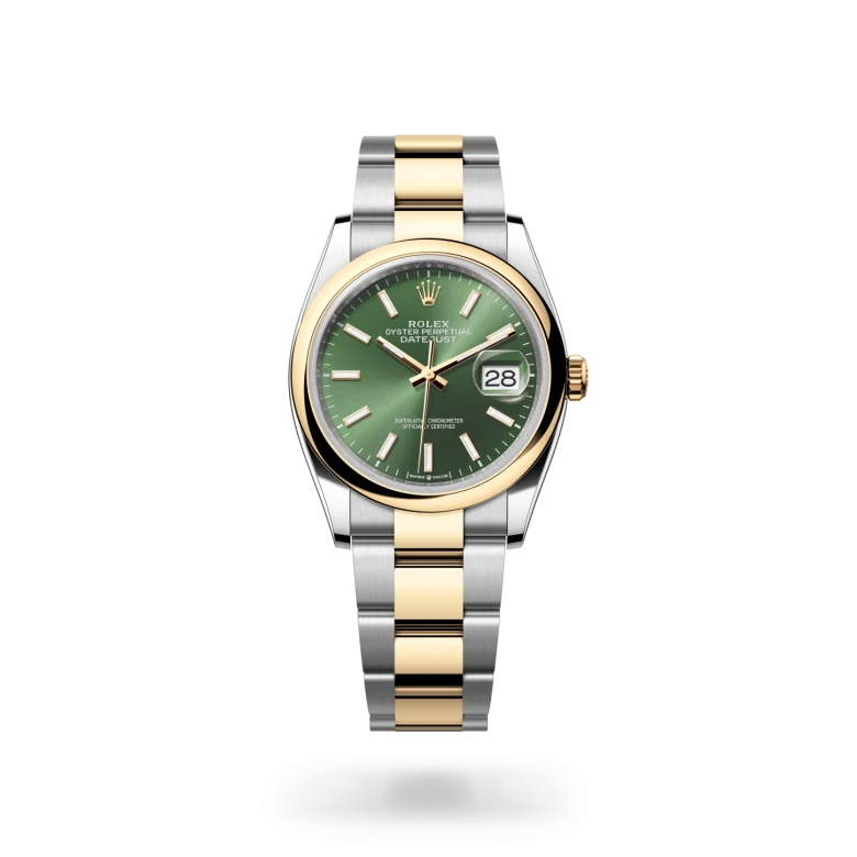 Rolex Datejust Oyster, 36 mm, Oystersteel and yellow gold