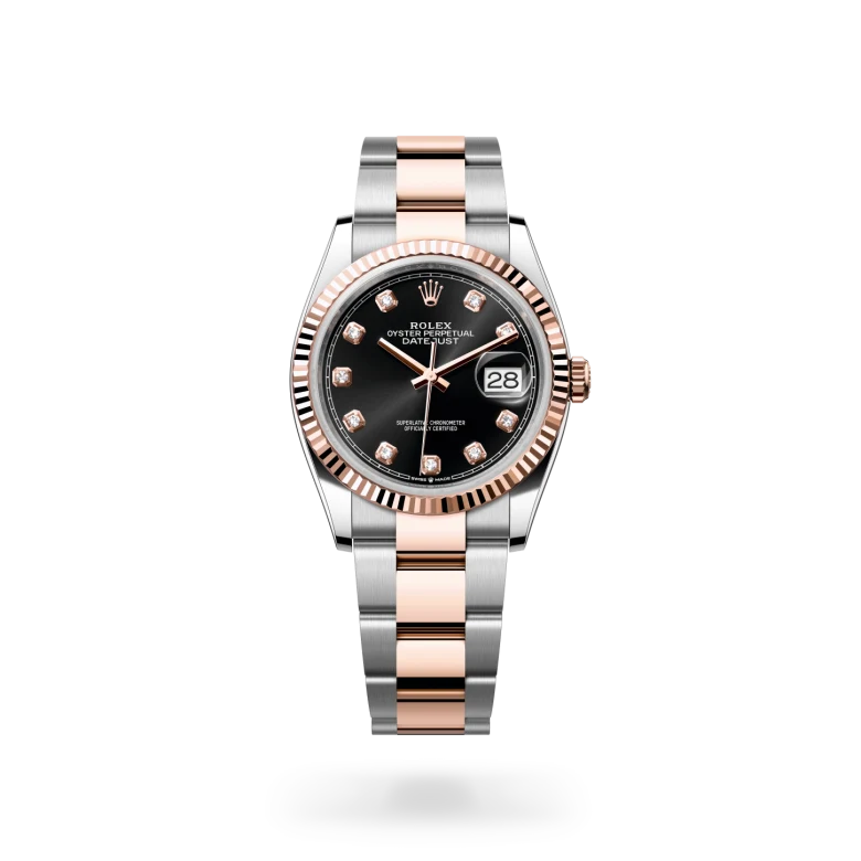 Rolex Datejust Oyster, 36 mm, Oystersteel and Everose gold