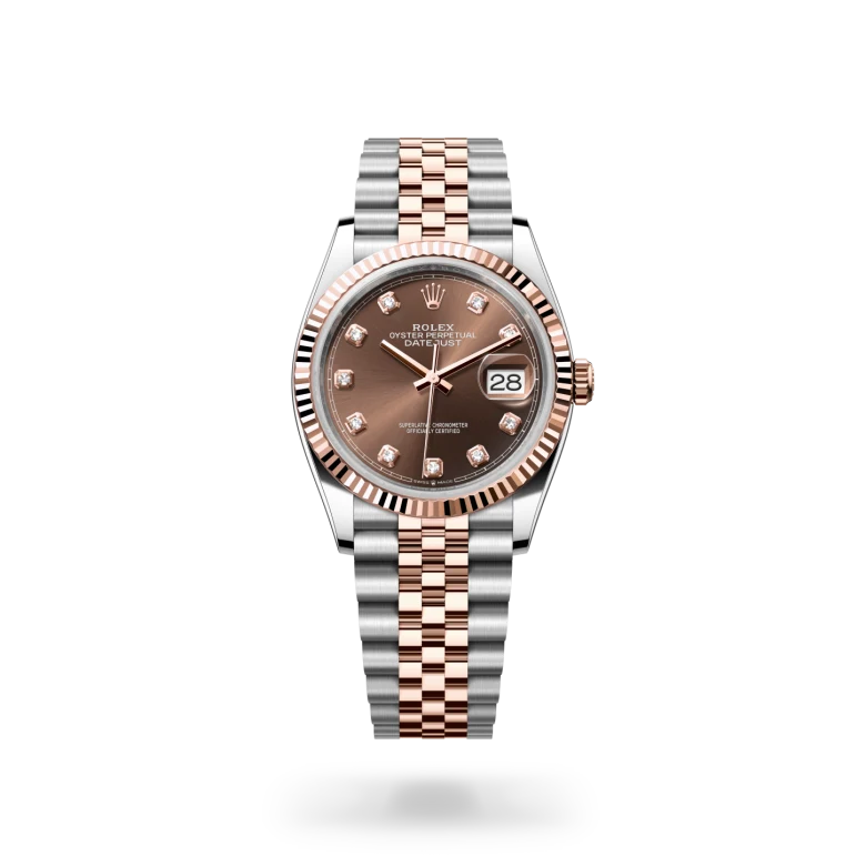 Rolex Datejust Oyster, 36 mm, Oystersteel and Everose gold