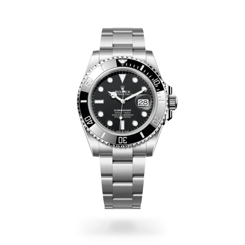 Rolex Submariner Oyster, 41 mm, acciaio Oystersteel