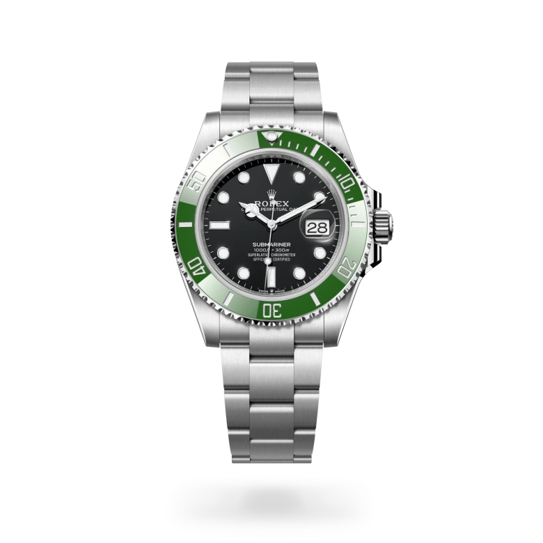 Rolex Submariner Oyster, 41 mm, acciaio Oystersteel