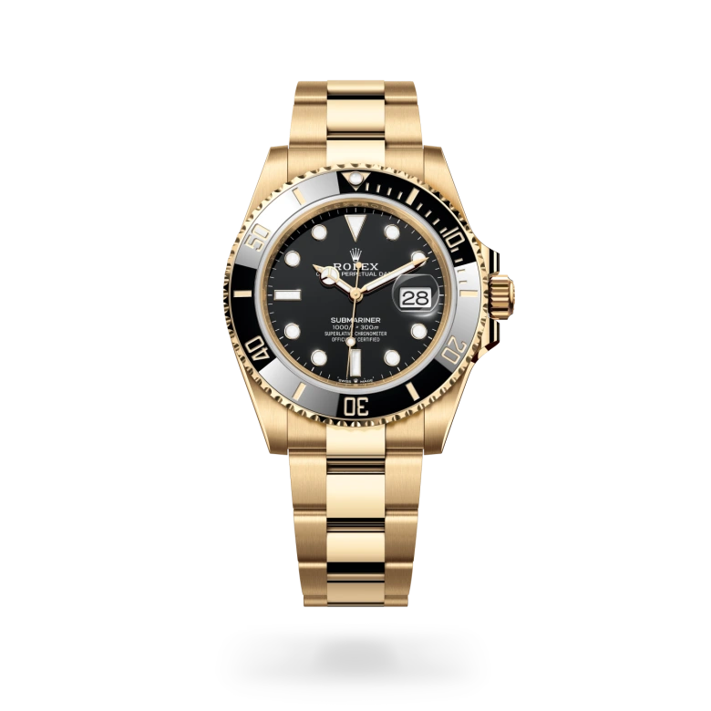 Rolex Submariner Oyster, 41 mm, oro giallo