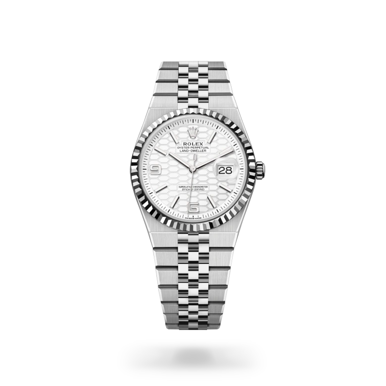 Rolex Land-Dweller Oyster, 36 mm, Oystersteel and white gold