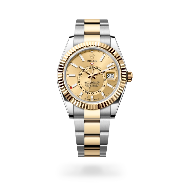 Rolex Sky-Dweller Oyster, 42 mm, acciaio Oystersteel e oro giallo