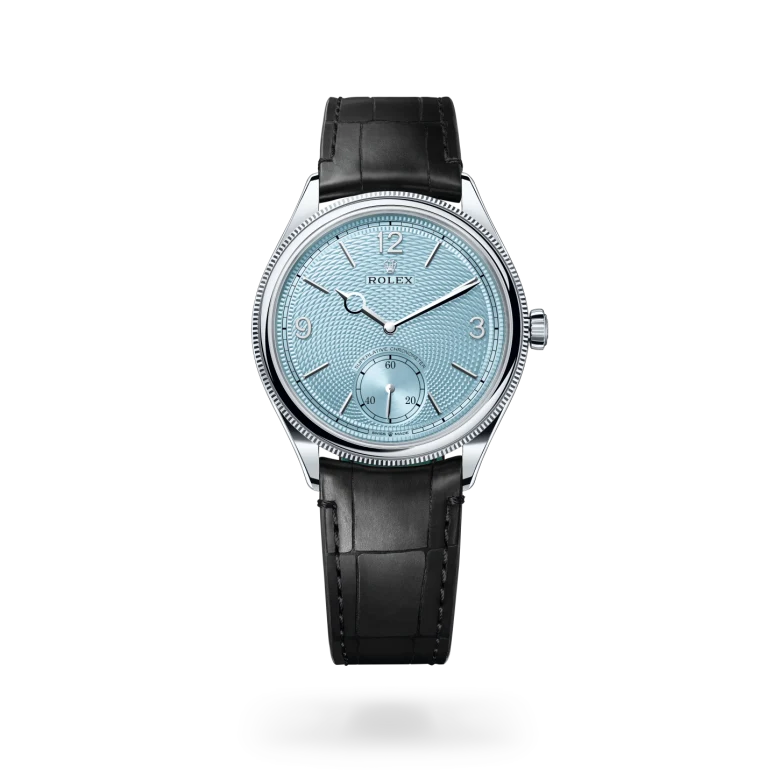 Rolex 1908 39 mm, platino, finitura lucida