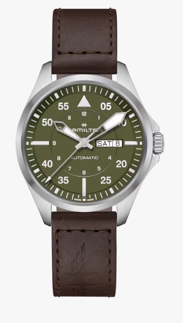 Khaki Pilot verde day-date