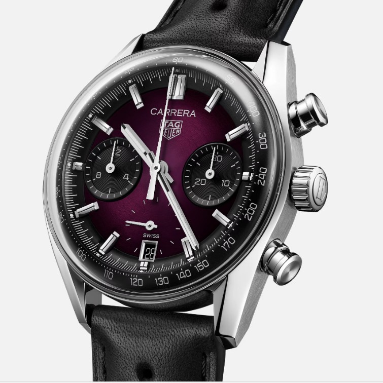 Immagine Carrera chrono  Purple dial