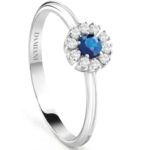 Anello Margherita con zaffiro