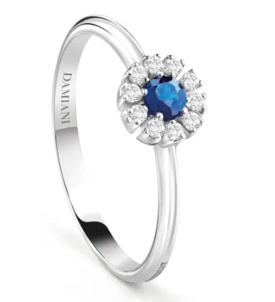 Immagine Anello Margherita con zaffiro
